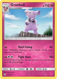 pokemon sm sun moon base set granbull 91 149