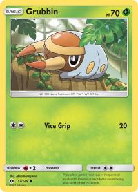 pokemon sm sun moon base set grubbin 13 149