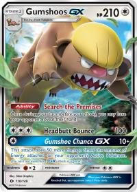 pokemon sm sun moon base set gumshoos gx 110 149