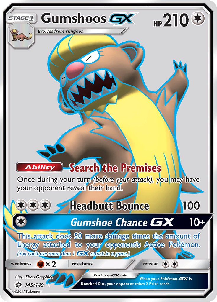 Gumshoos GX FULL ART 145-149