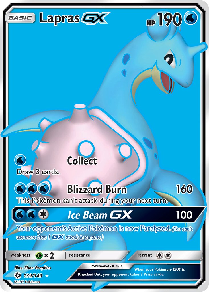 Lapras GX FULL ART 139-149