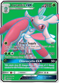 pokemon sm sun moon base set lurantis gx full art 138 149