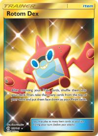 pokemon sm sun moon base set rotom dex 159 149 secret rare