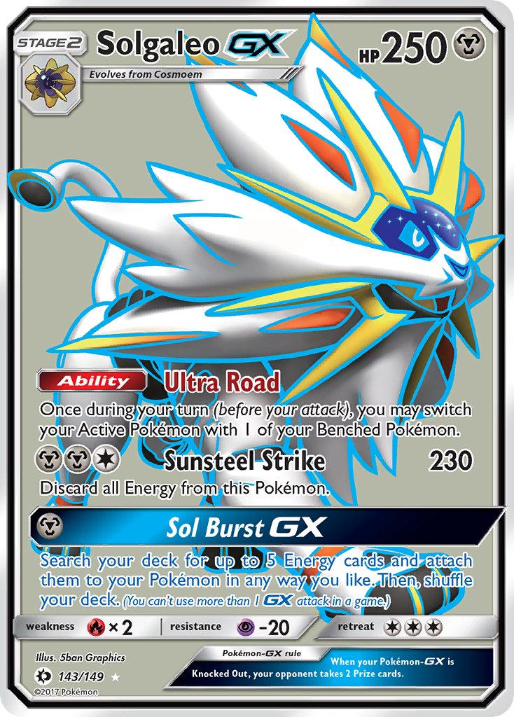 Solgaleo GX FULL ART 143-149