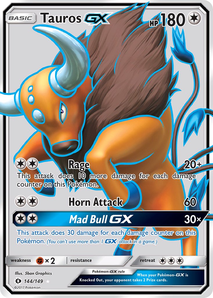 Tauros GX FULL ART 144-149