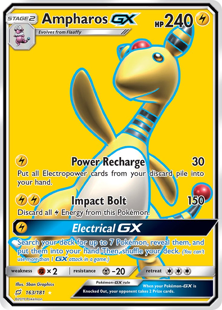 Ampharos GX 163-181 - FULL ART