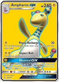 pokemon sm team up ampharos gx 163 181 full art