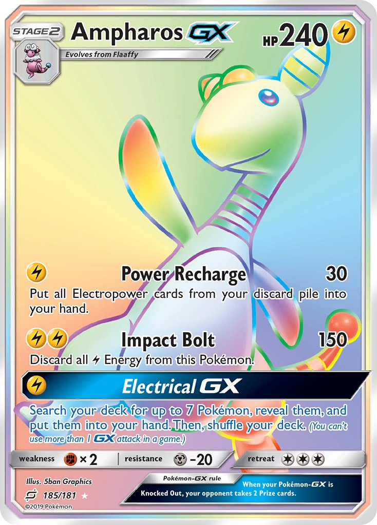 Ampharos GX 185-181 (RAINBOW)