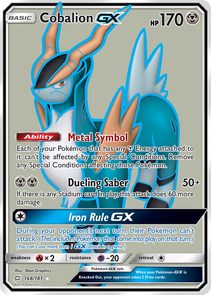 Cobalion GX 168-181 - FULL ART