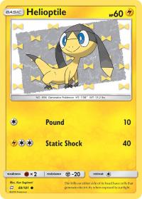 pokemon sm team up helioptile 49 181