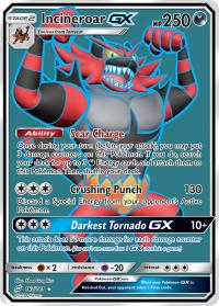 pokemon sm team up incineroar gx 167 181 full art