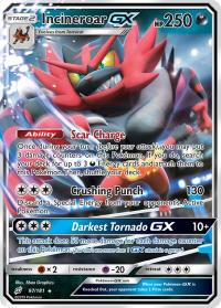 pokemon sm team up incineroar gx 97 181