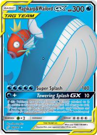 pokemon sm team up magikarp wailord gx 160 181 full art