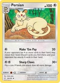 pokemon sm team up persian 126 181