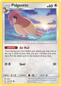 pokemon sm team up pidgeotto 123 181