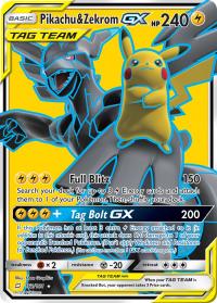 pokemon sm team up pikachu zekrom gx 162 181 full art