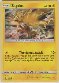 pokemon sm team up zapdos 40 181 non holo