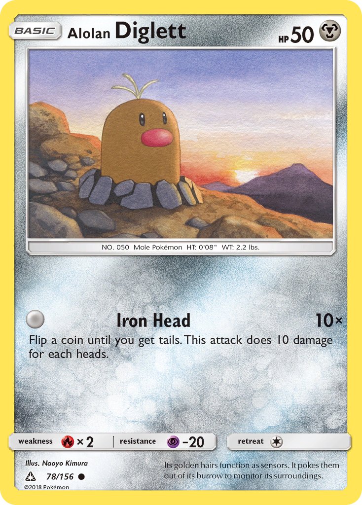 Alolan Diglett 78-156 (RH)