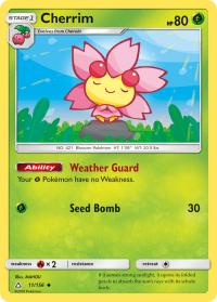 pokemon sm ultra prism cherrim 11 156 rh