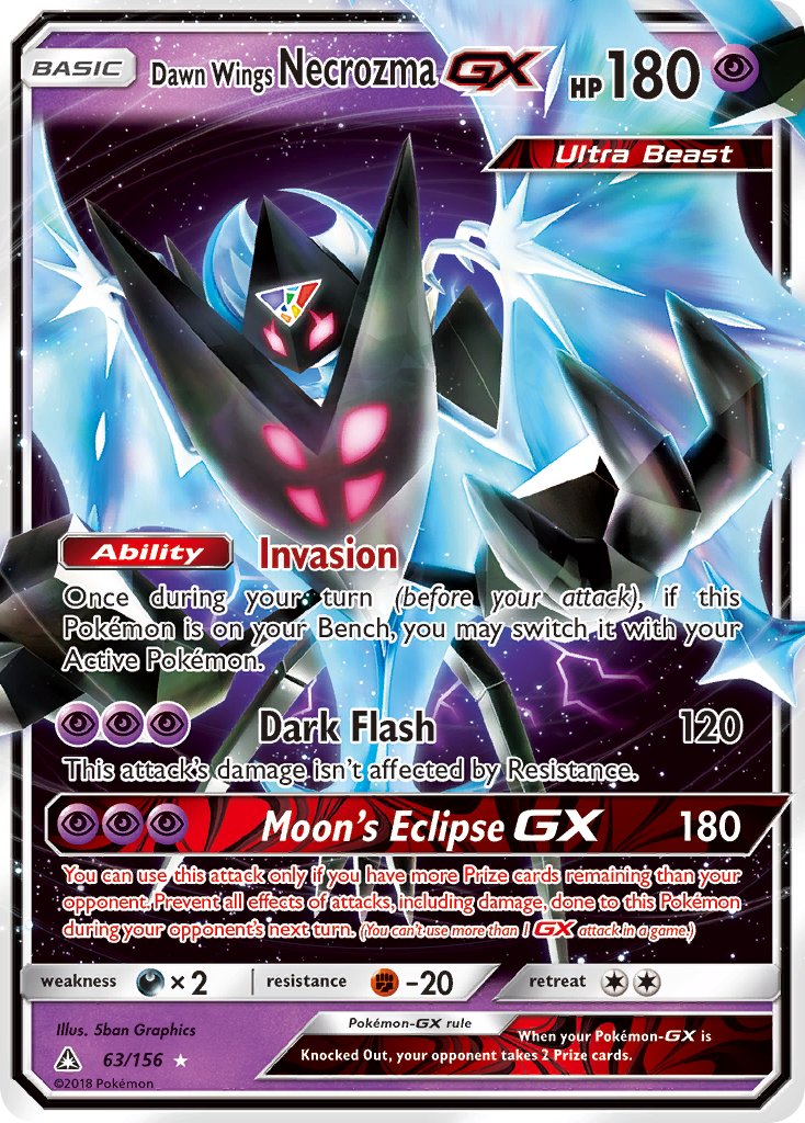 Dawn Wings Necrozma GX 63-156