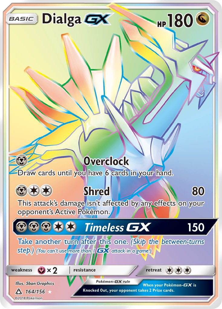 Dialga GX 164-156 (RAINBOW)