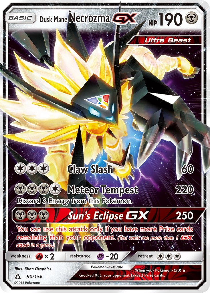 Dusk Mane Necrozma GX 90-156