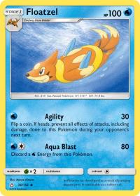 pokemon sm ultra prism floatzel 36 156