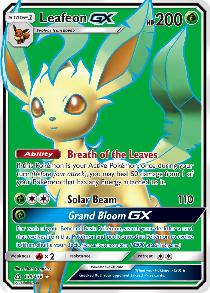 Leafeon GX 139-156 FULL ART