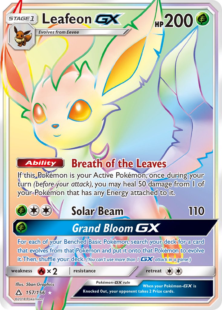 Leafeon GX 157-156 (RAINBOW)