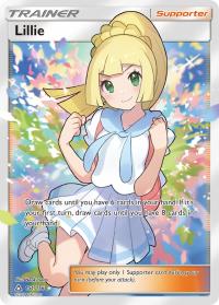 pokemon sm ultra prism lillie 151 156 full art