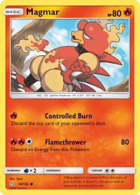 pokemon sm ultra prism magmar 18 156 rh