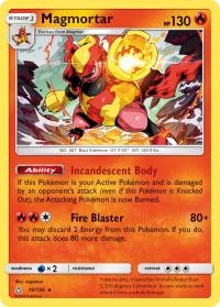 pokemon sm ultra prism magmortar 19 156