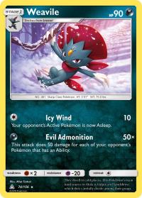 pokemon sm ultra prism weavile 74 156 rh