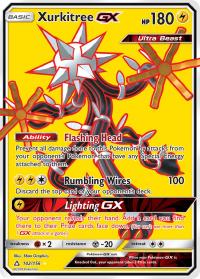 pokemon sm ultra prism xurkitree gx 142 156 full art