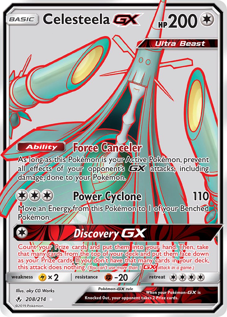 Celesteela GX 208-214 - FULL ART