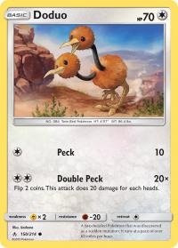 pokemon sm unbroken bonds doduo 150 214