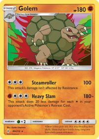 pokemon sm unbroken bonds golem 89 214