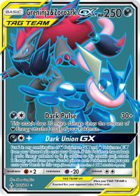 pokemon sm unbroken bonds greninja zoroark gx 200 214 full art