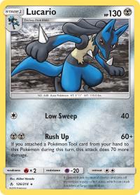 pokemon sm unbroken bonds lucario 126 214