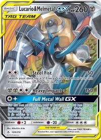 pokemon sm unbroken bonds lucario melmetal gx 120 214