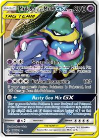 pokemon sm unbroken bonds muk alolan muk gx 197 214 full art