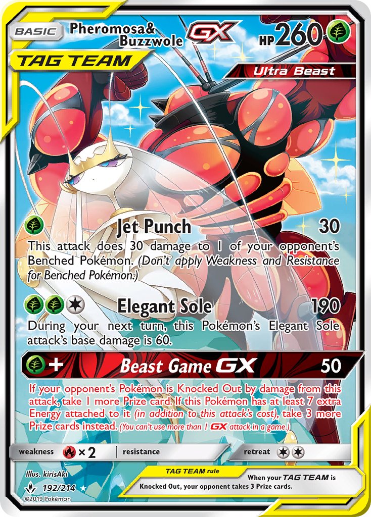 Pheromosa & Buzzwole GX 192-214 - FULL ART