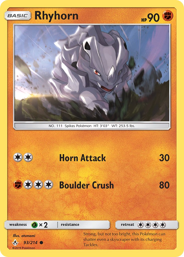 Rhyhorn 93-214 (RH)