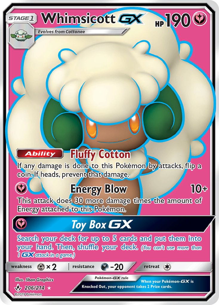 Whimsicott GX 206-214 - FULL ART