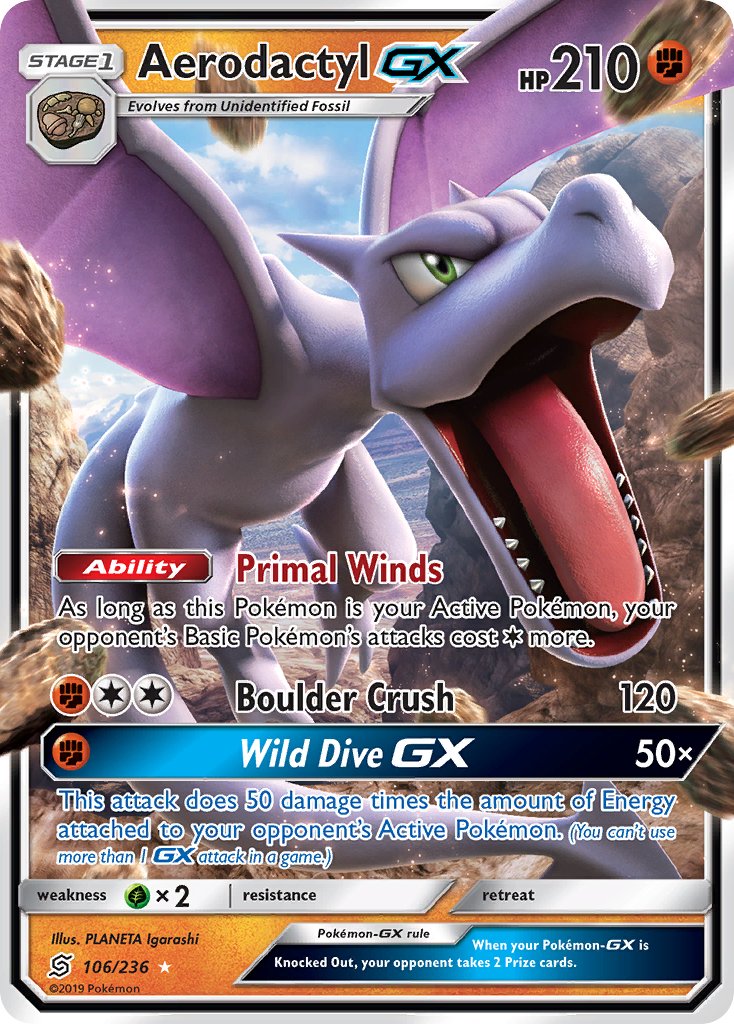 Aerodactyl GX 106-236