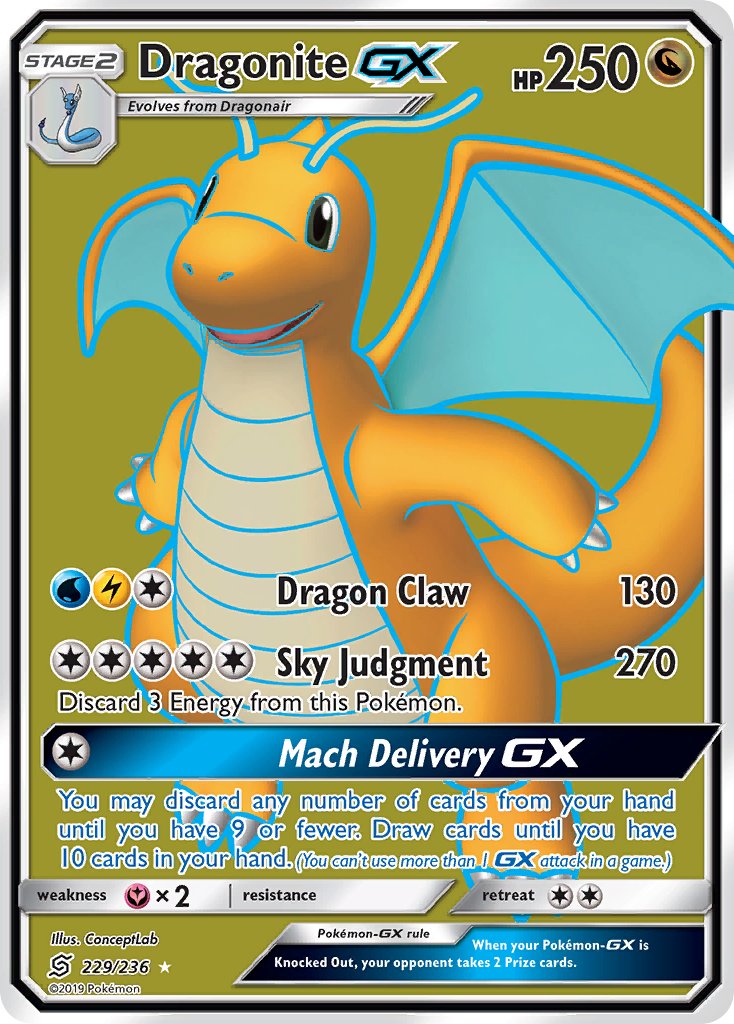 Dragonite GX 229-236 - FULL ART