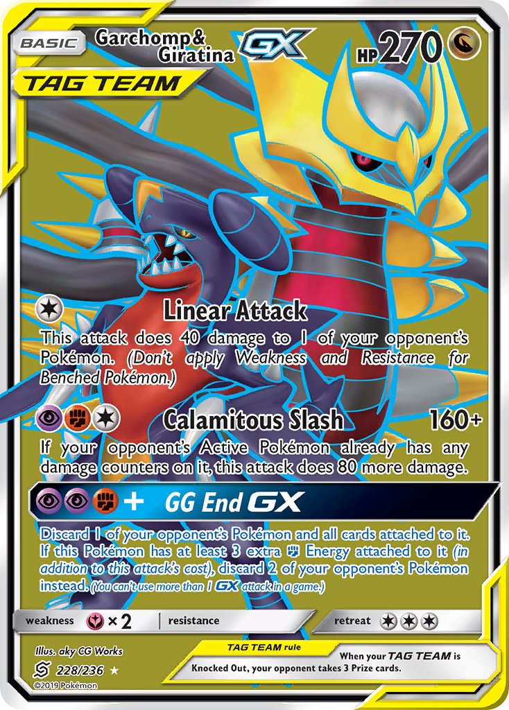 Garchomp & Giratina GX 228-236 - FULL ART