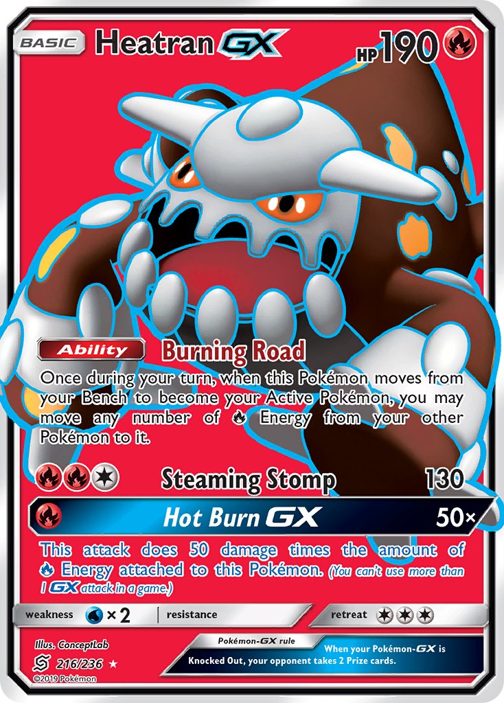 Heatran GX 216-236 - FULL ART