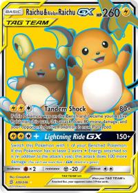 pokemon sm unified minds raichu alolan raichu gx 220 236 full art