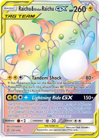 pokemon sm unified minds raichu alolan raichu gx 241 236 rainbow rare